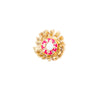 Ideal for a destination wedding, turn on the chic with this gota floral ring finished in the center with enamel and mirror.