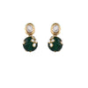 Delicate as a day-dream, this subtly crafted pair is made of 18k gold-plated kundan and fine quality beads.