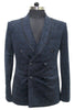 Blue velvet jacket