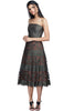 Embrace your inner LA girl in this Hollywood brown strapless dress perfect for a lunch date or board meeting. 
