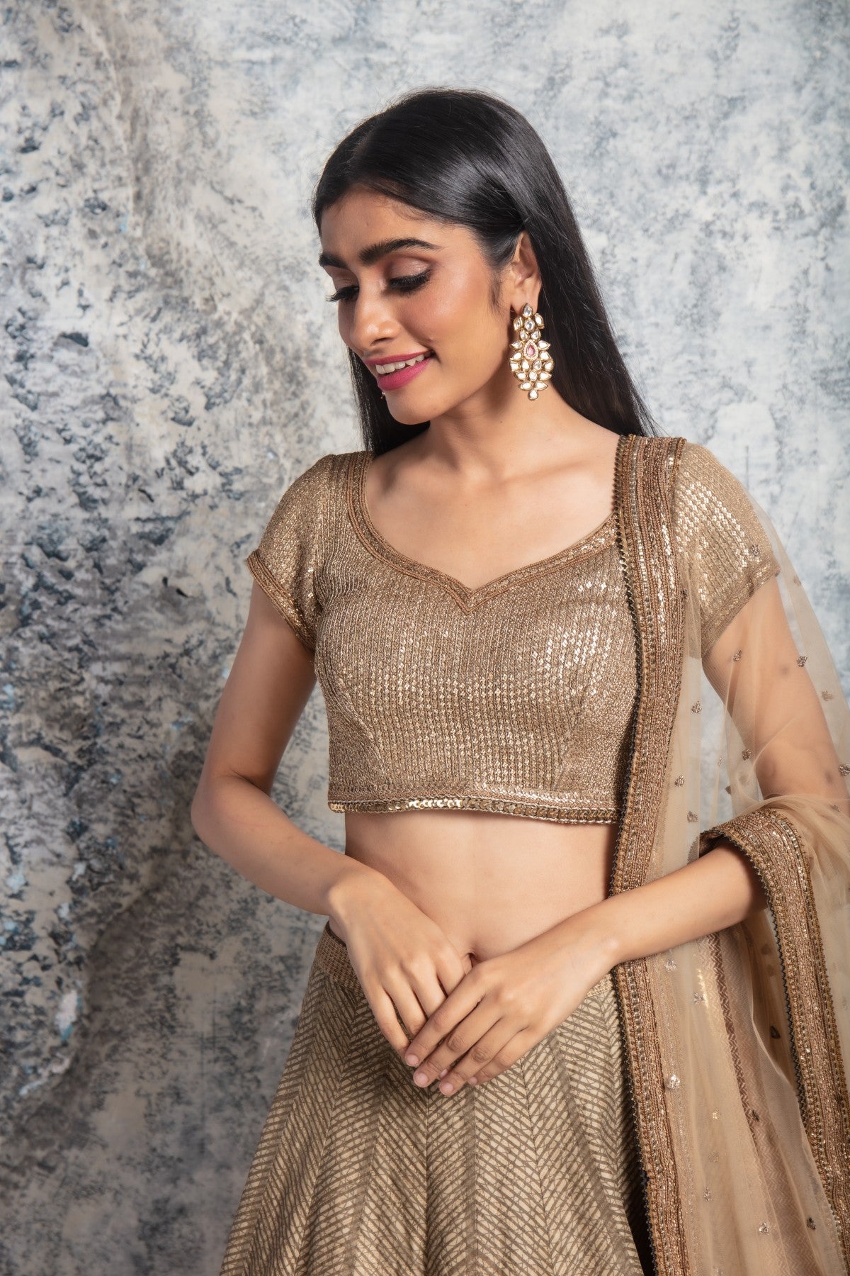 Golden Lehenga Set