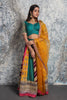 Green multi-colored Lehenga set