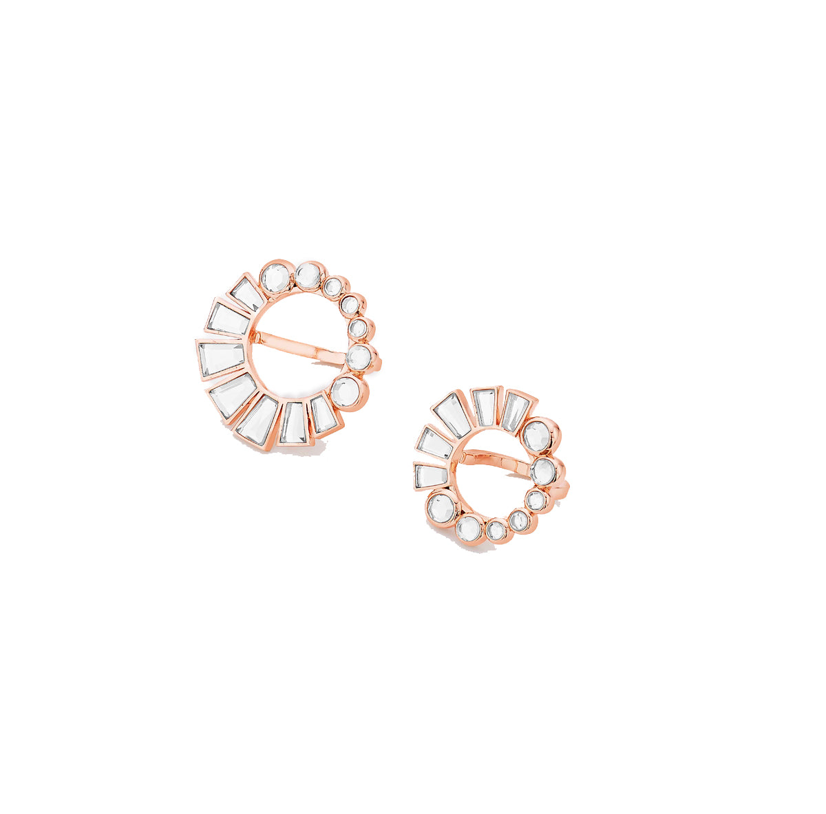 Bombay deco set of two mirror rings set