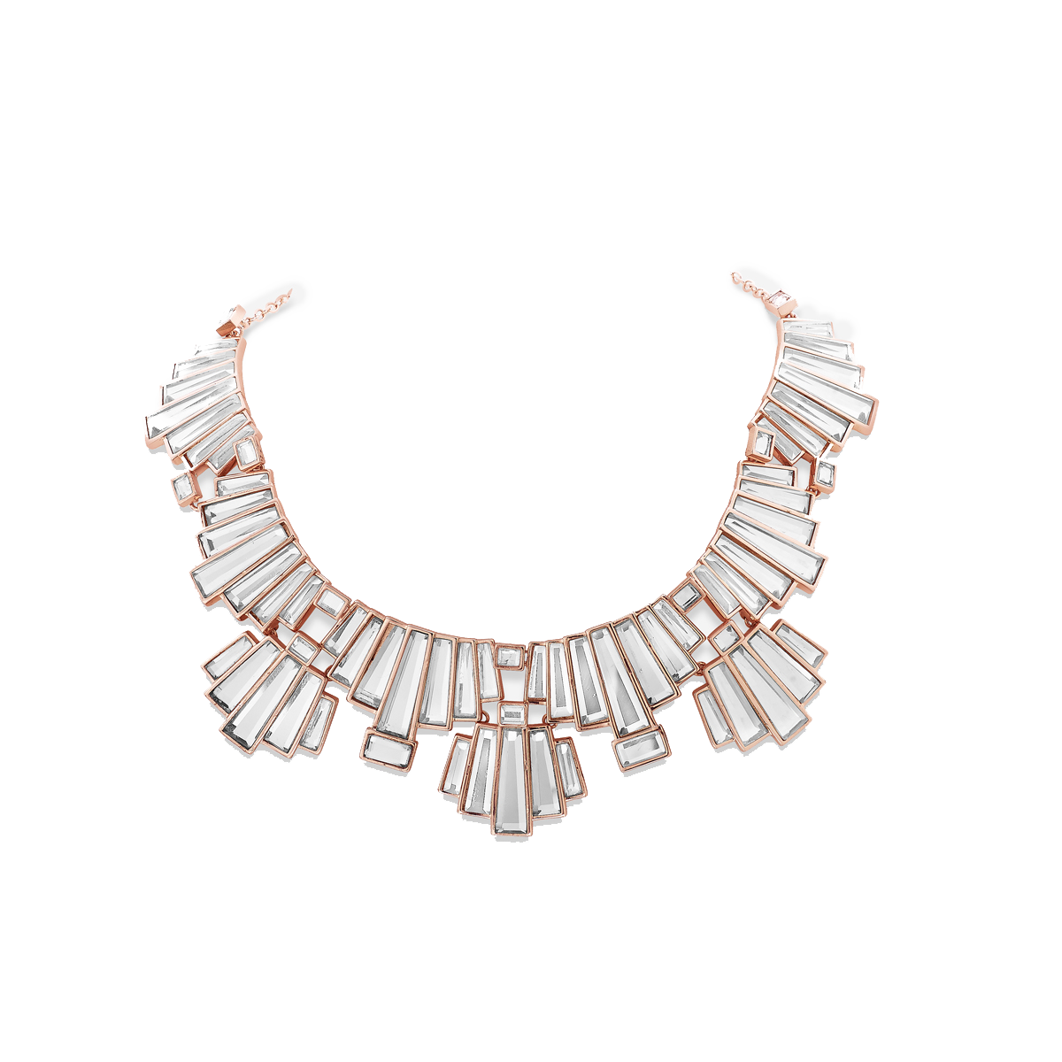 Bombay Deco Statement Mirror Choker Necklace