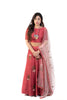 Pink Lehenga Set With Pink Flowers