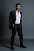 Black Blazer With Geometric Sequin