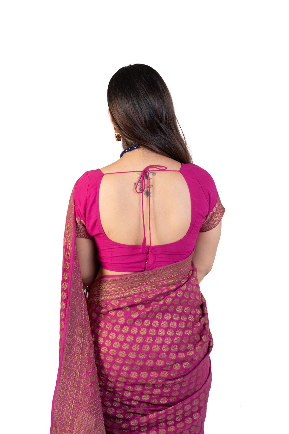 Pink Silk Saree