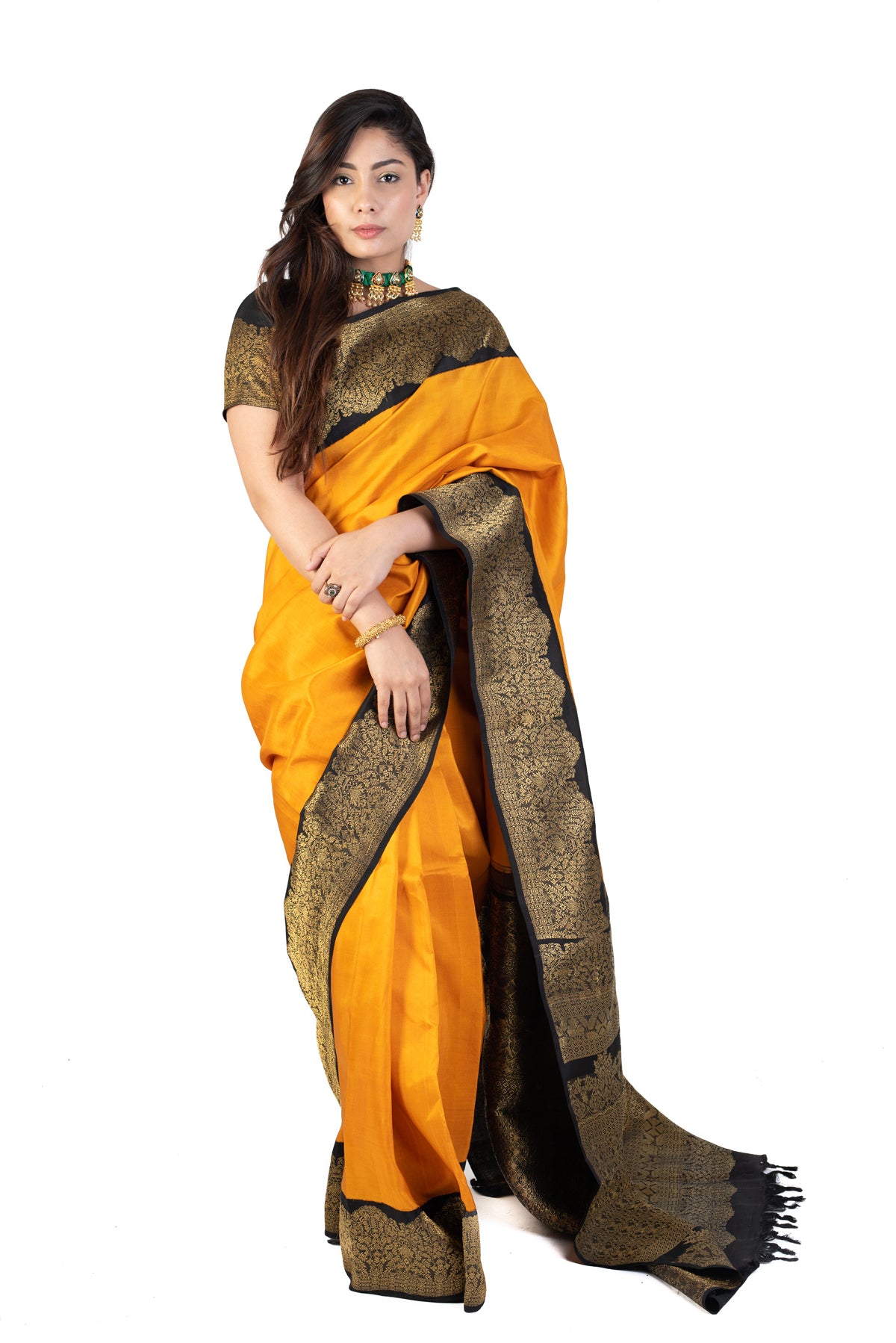 Yellow Kanjipuram Saree