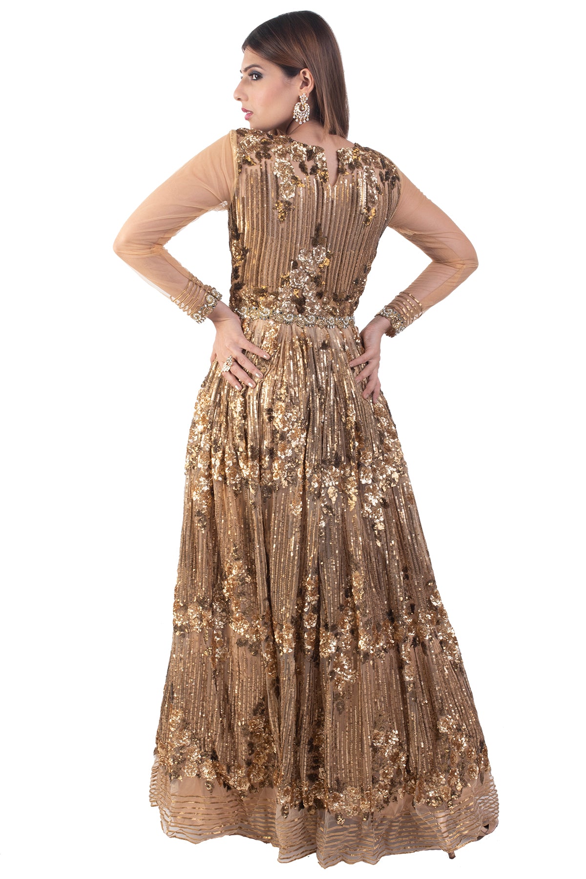 Golden Embellished Gown