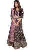 Deep Red Velvet Lehenga Set