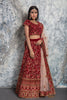 Maroon Embroidered Lehenga Set