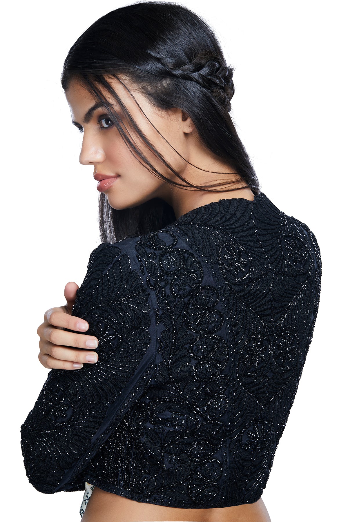 Black embroidered jacket