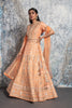 Peach heavy Embroidered Lehenga set