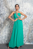 Sea Green Embellished one shoulder Gown