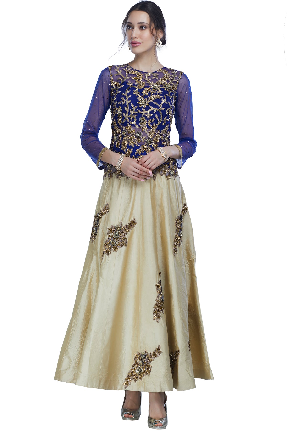 Golden Silk Readymade Indo Western Suit 160344