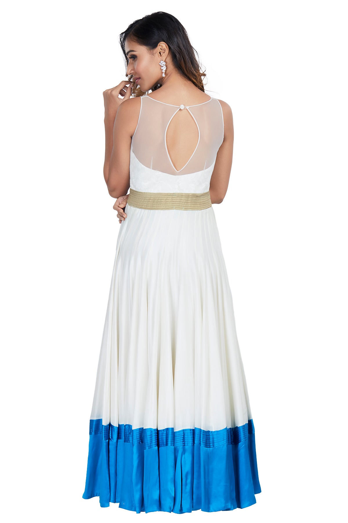 Plain white gown