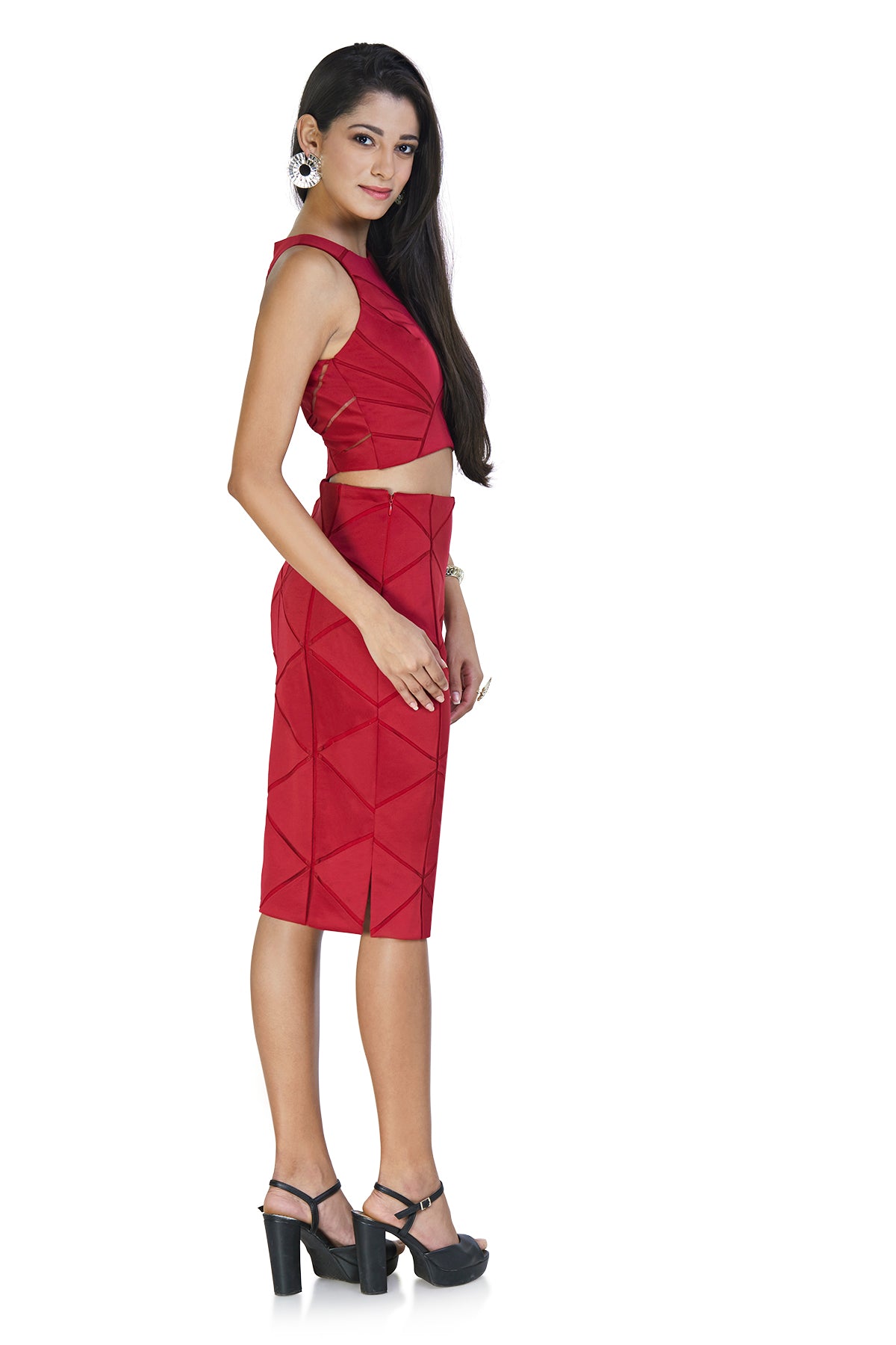 Red geometric co-ord set