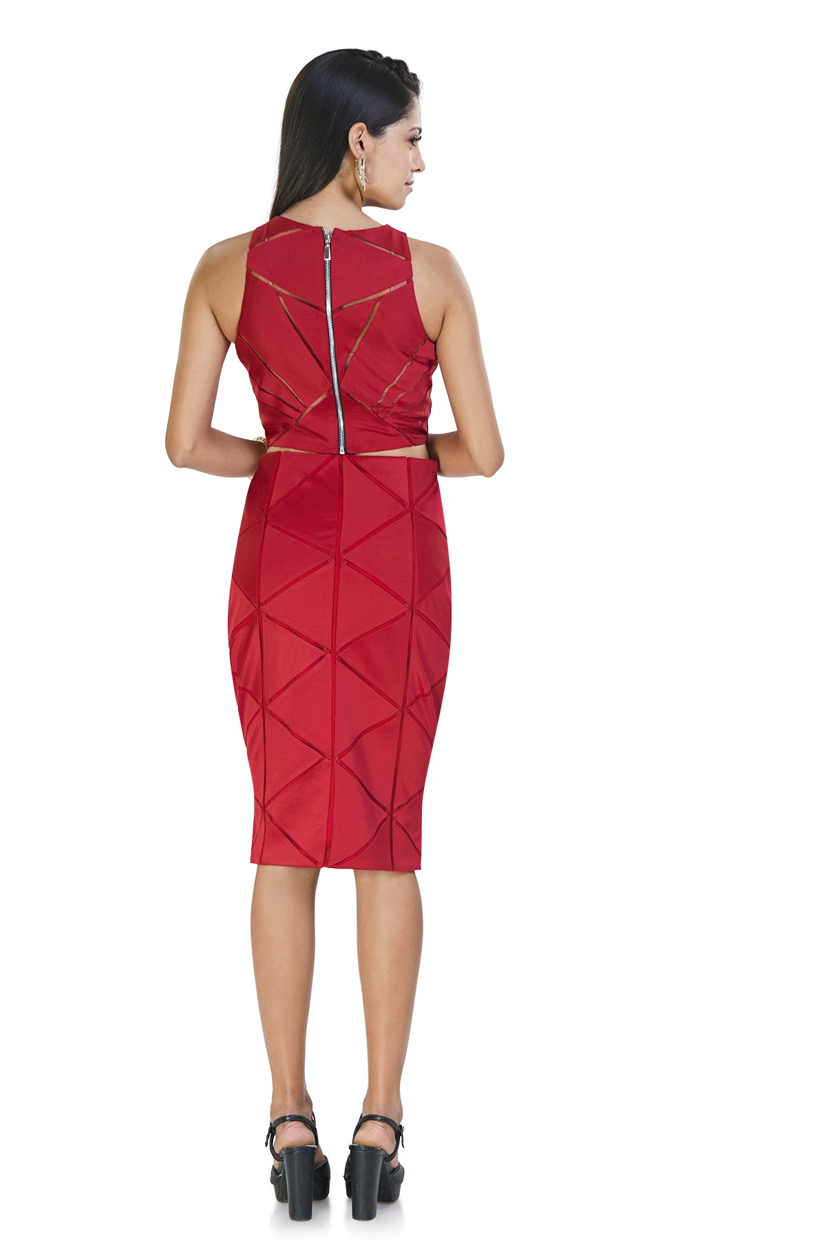 Red geometric co-ord set