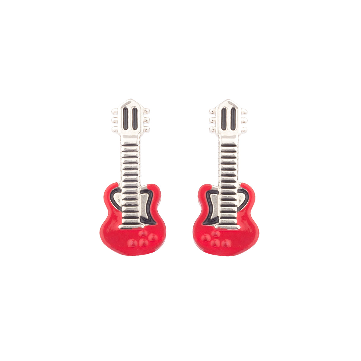 Let your taste of music trickle to your statement fashion choices! Get ready to rock in our raging red guitar cufflinks. 