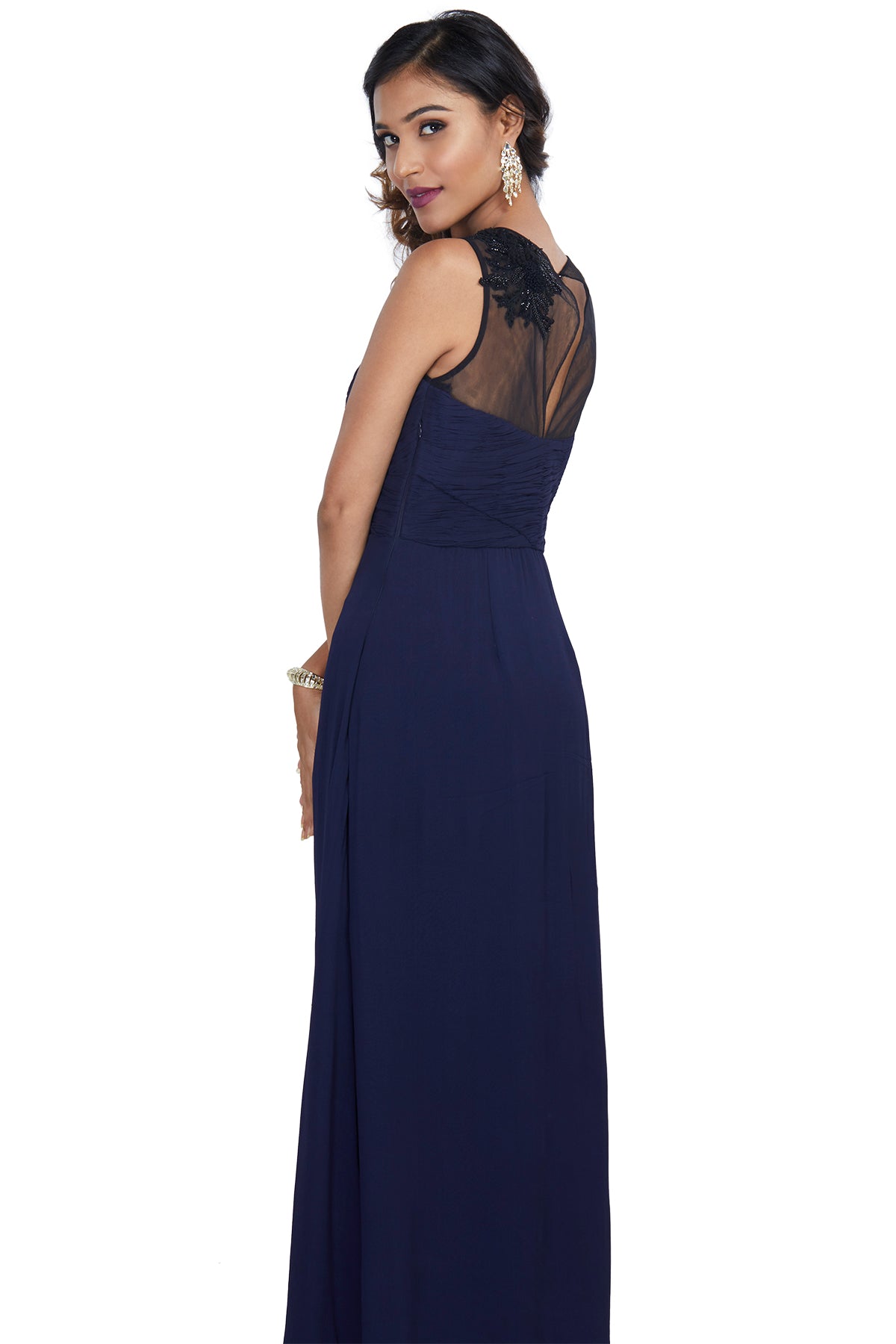 Royal Blue western gown
