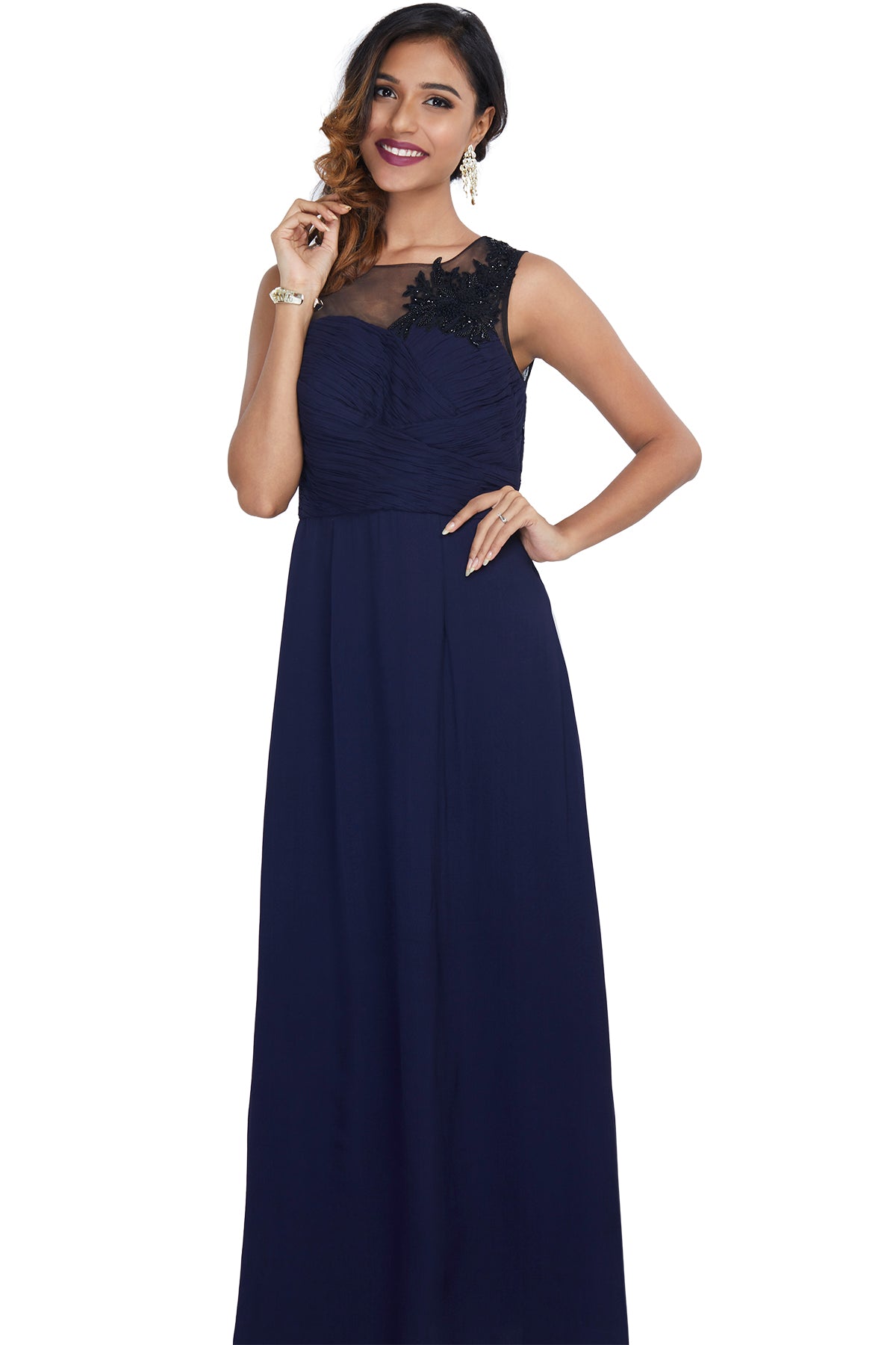 Royal Blue western gown