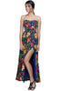 Play peakaboo in this side slit bold floral off shoulder dress - ideal for a summer fling or basically anything!