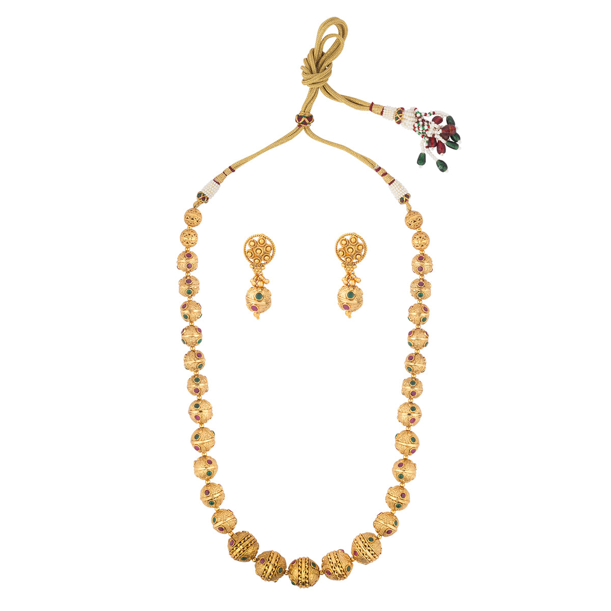 Full moon shaped necklace set