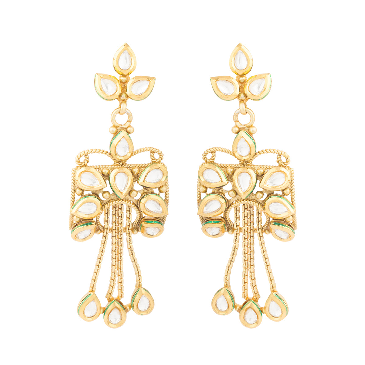 Pearl and kundan set