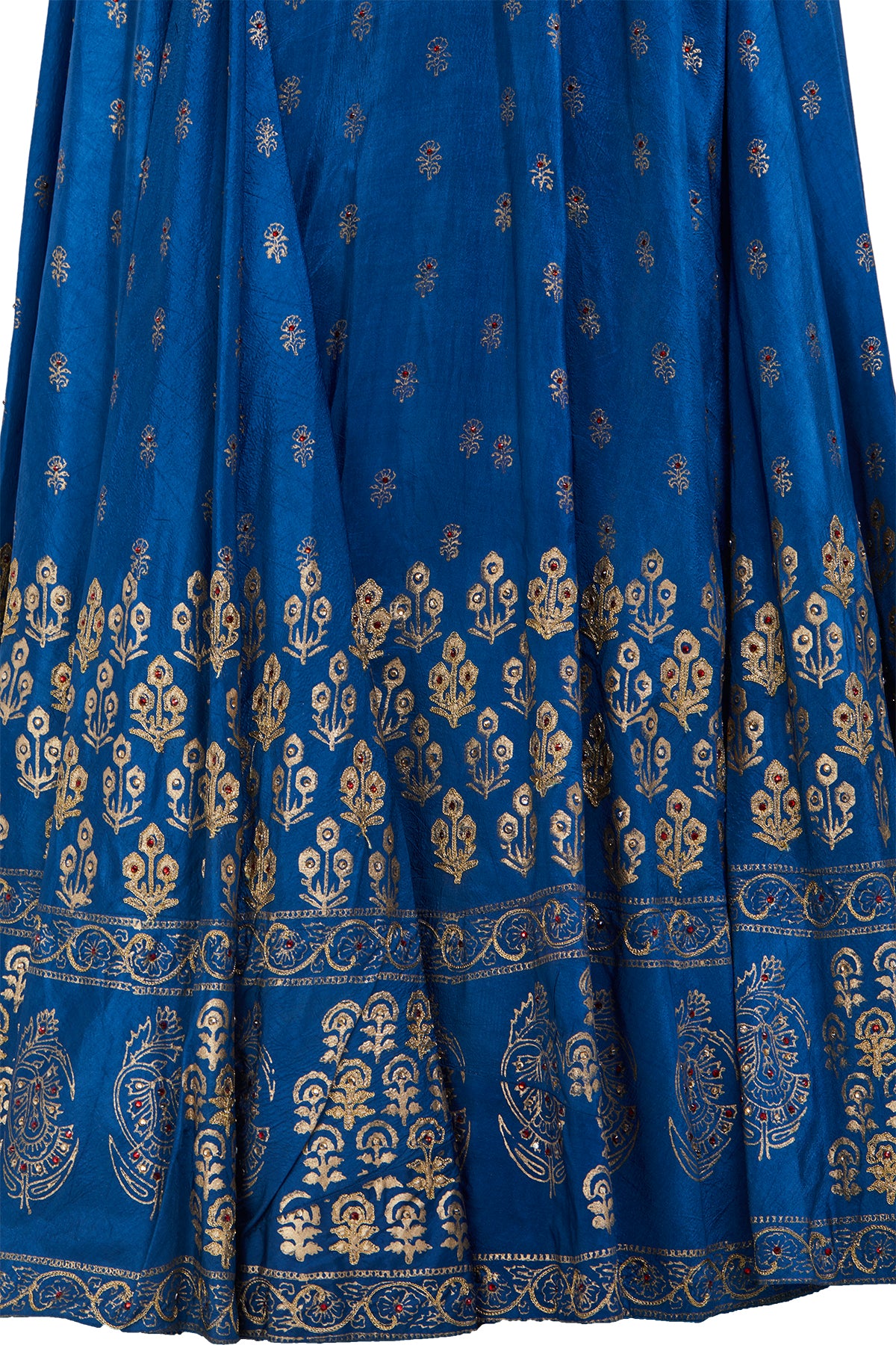 Blue Anarkali Gown with Dupatta