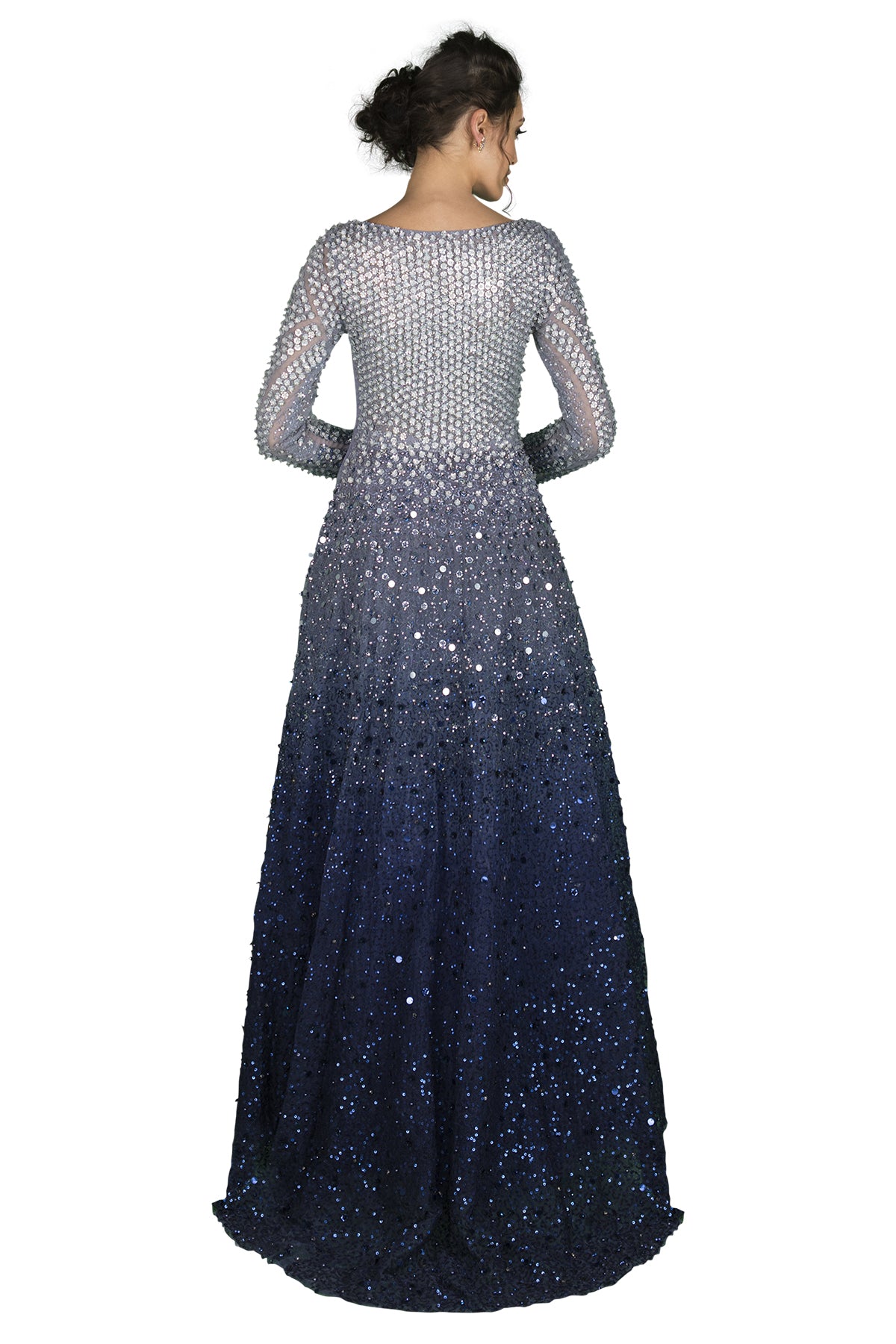 Blue Ombre Galaxy gown
