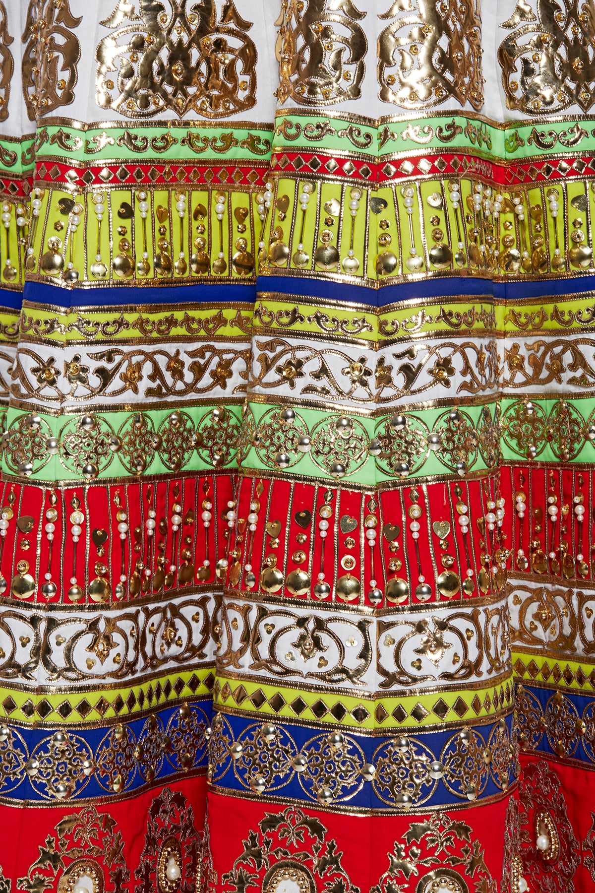 Multi Colour Tiered Anarkali Set