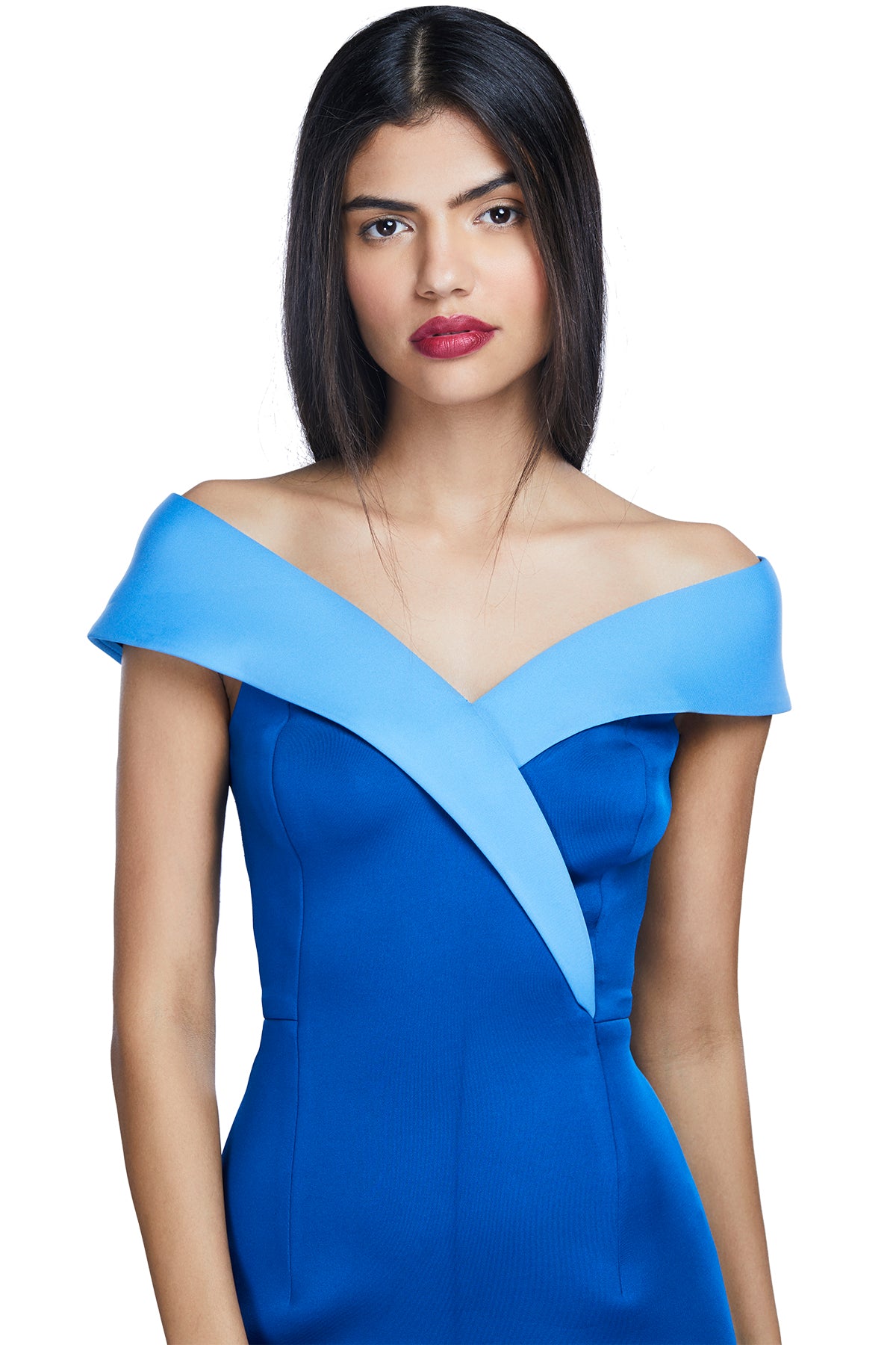 Blue scuba dress