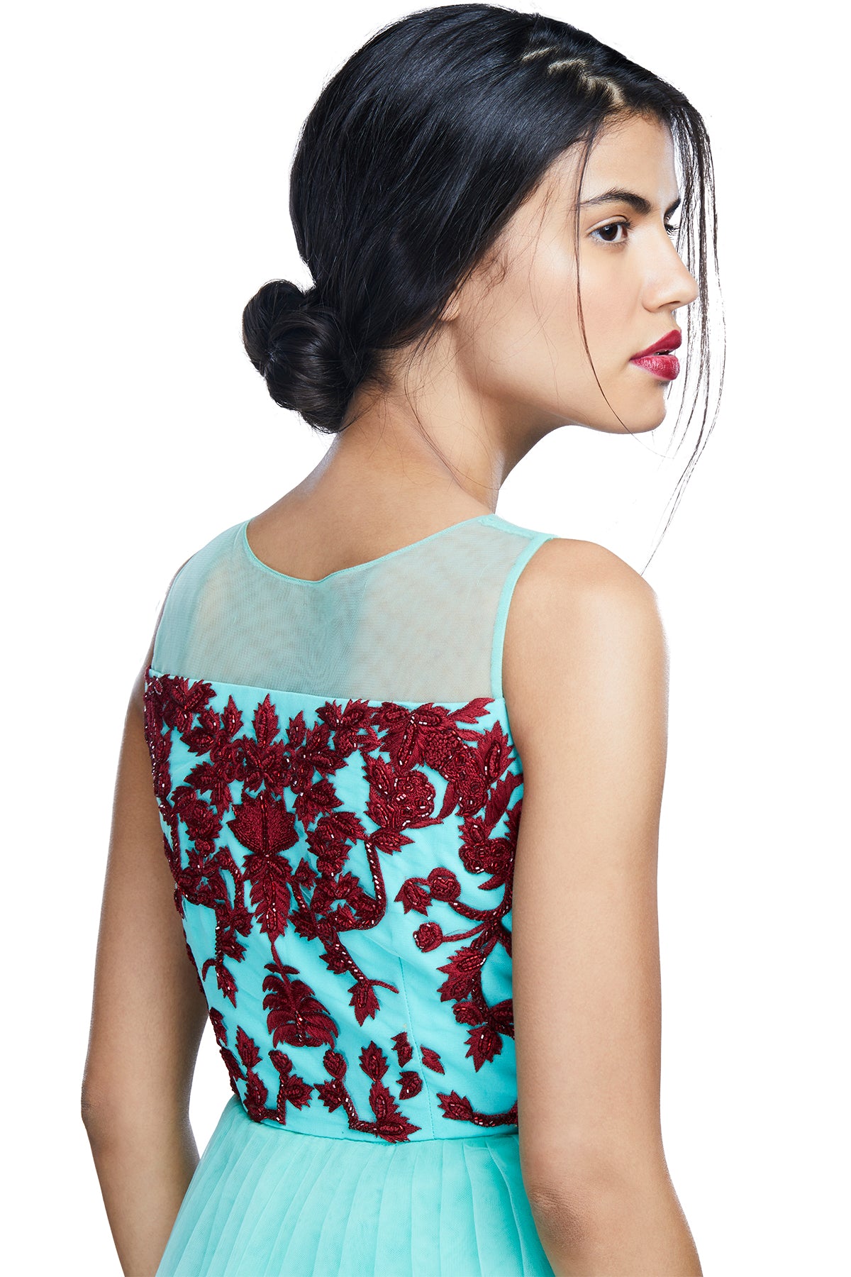 Mint green gown