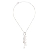 Delicate as a swan, this piece will add the wings of wonder to any simple outfit. It is crafted with authentic swarovski crystals with dangling white crystals.